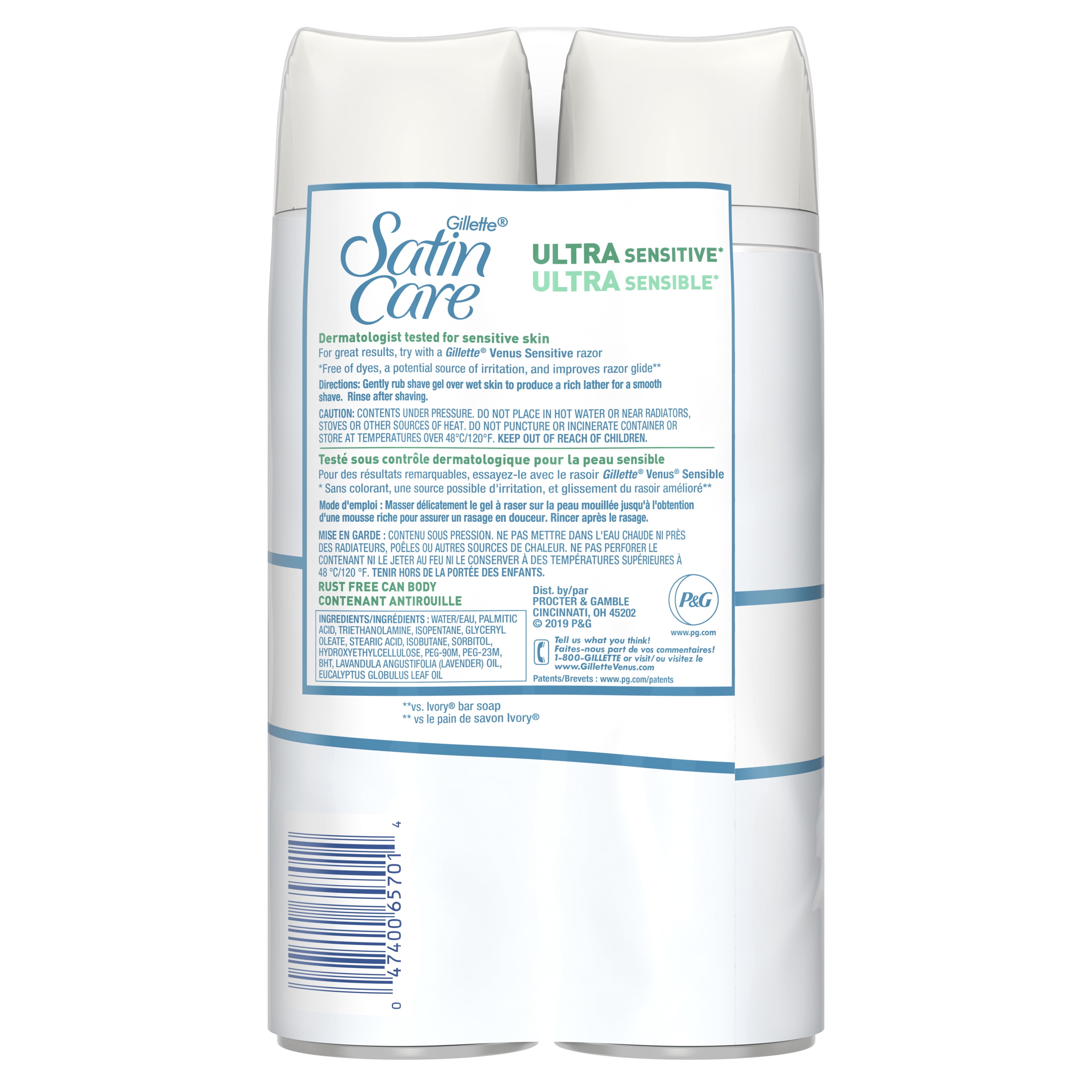 Satin Care Ultra Sensitive Shave Gel for Women
