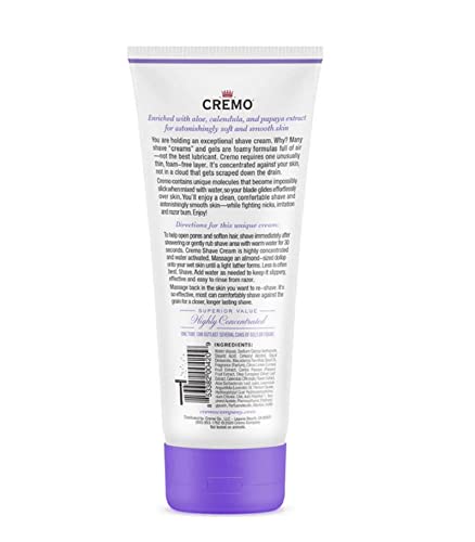 Cremo Lavender Moisturizing Shave Cream for Women