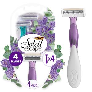 BIC Soleil Escape Lavender & Eucalyptus Razors, 4 Count