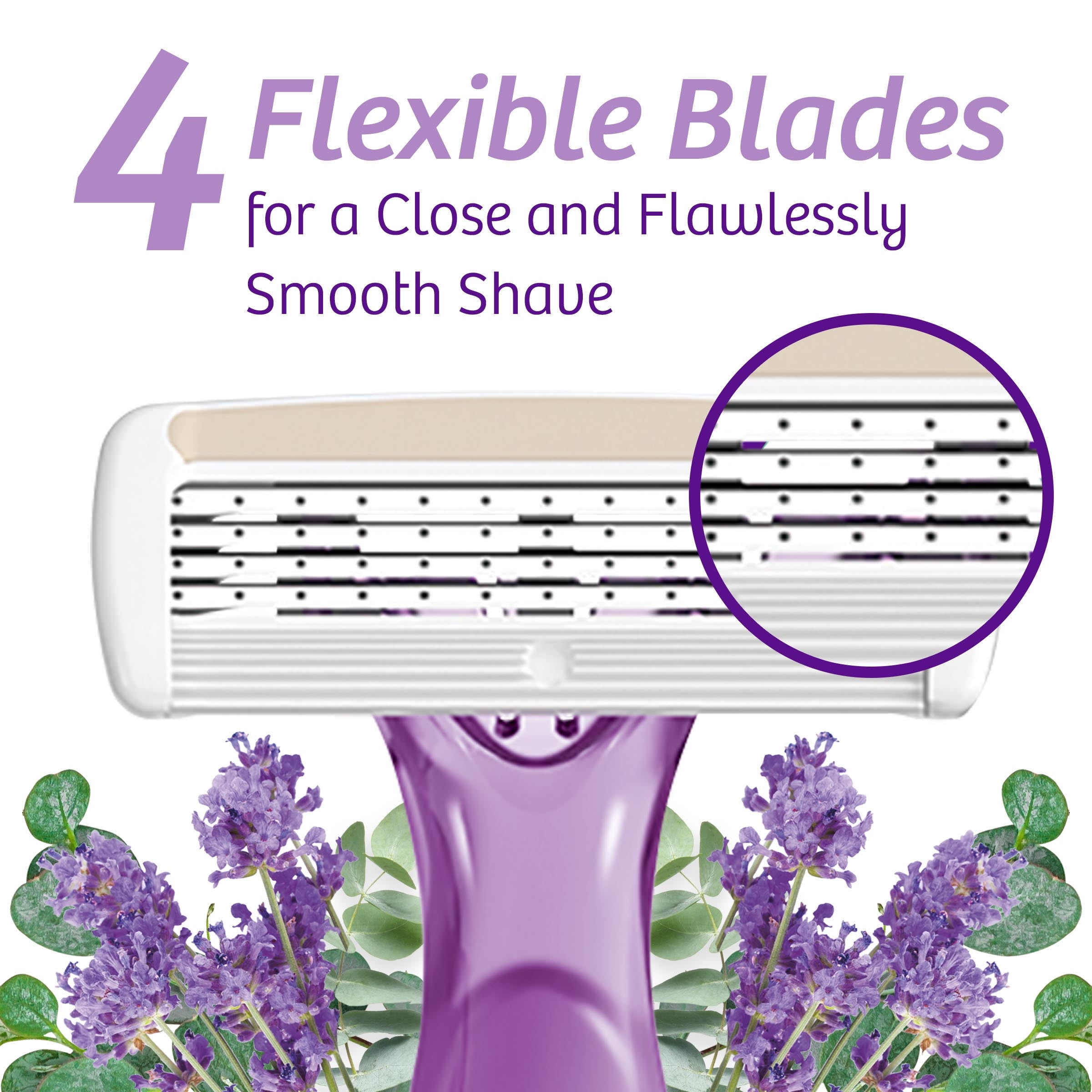 BIC Soleil Escape Lavender & Eucalyptus Razors, 4 Count