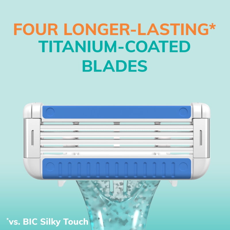 BIC EasyRinse Women's Disposable Razors, 2 Count