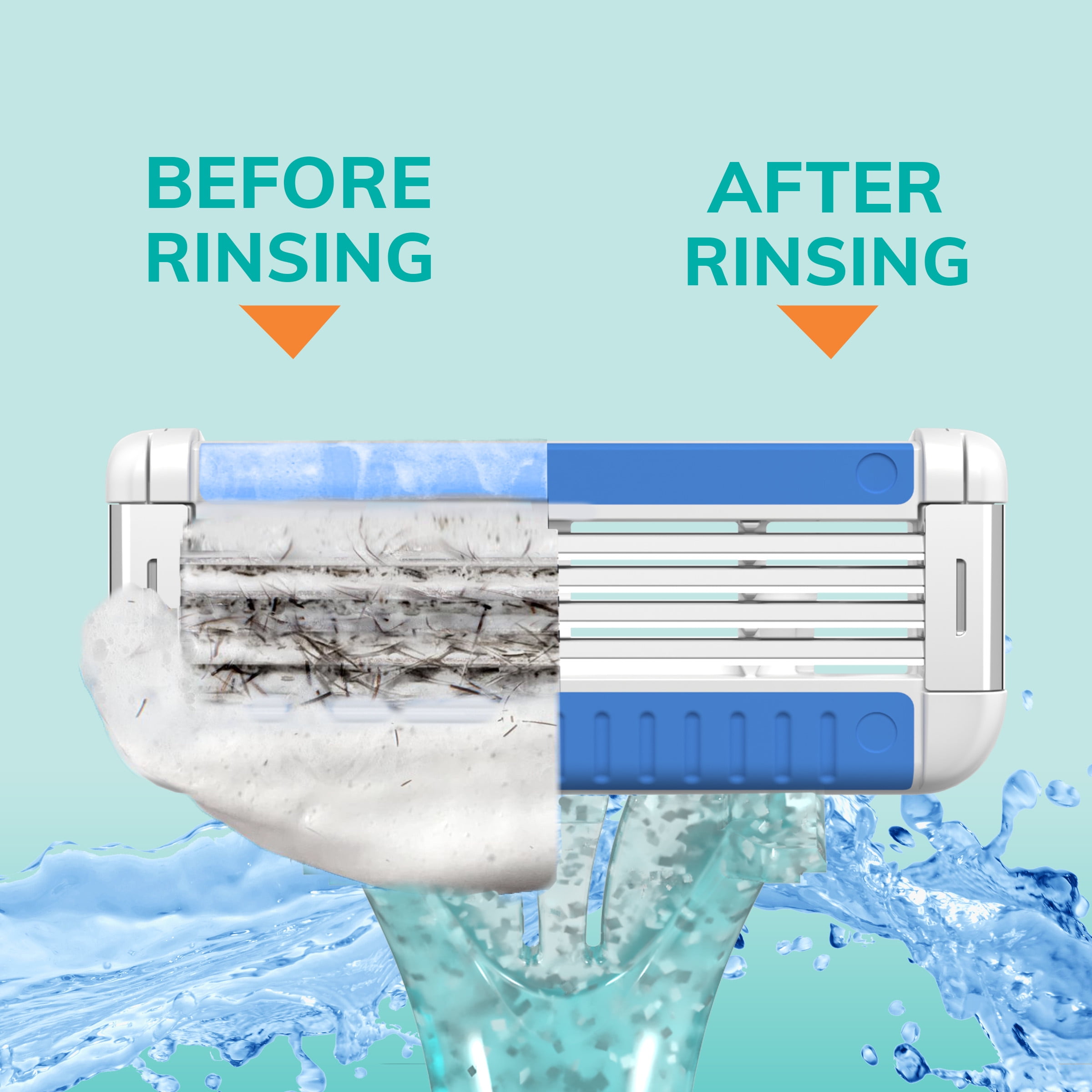 BIC EasyRinse Women's Disposable Razors, 2 Count