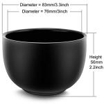 Heavyweight Black Shaving Brush and Bowl Set