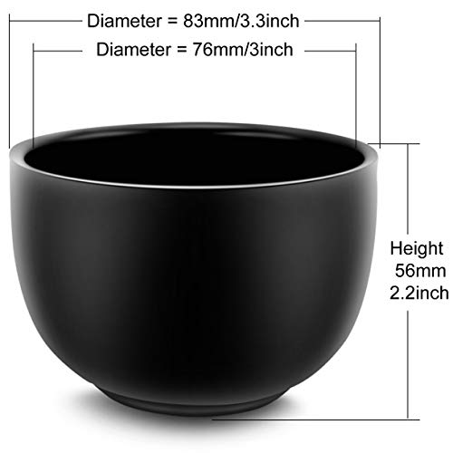 Heavyweight Black Shaving Brush and Bowl Set