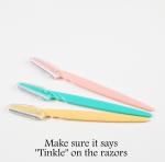 Dorco Tinkle Eyebrow Razor - 3 Pack Trimmer