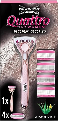 Wilkinson Sword Quattro Women’s Razor in Rose Gold