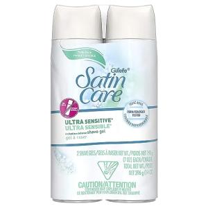 Satin Care Shave Gel for Women, 2 Pack