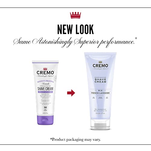 Cremo French Lavender Moisturizing Shave Cream Trio