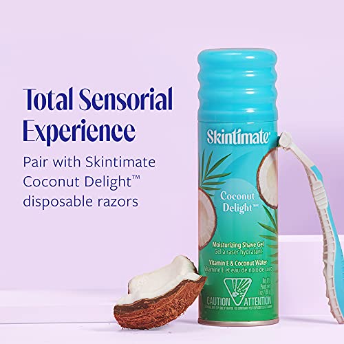 Skintimate Coconut Delight Women's Shave Gel, 3-Pack