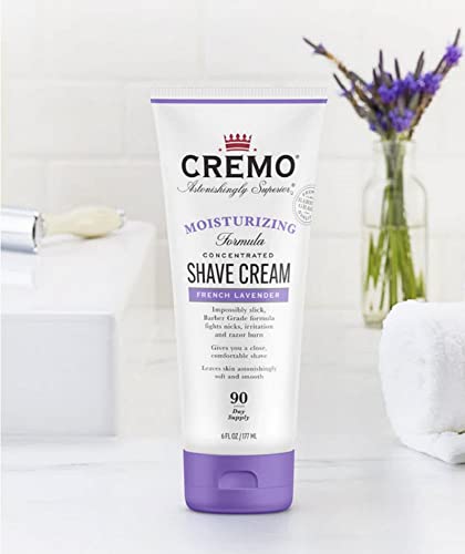Cremo French Lavender Moisturizing Shave Cream Trio