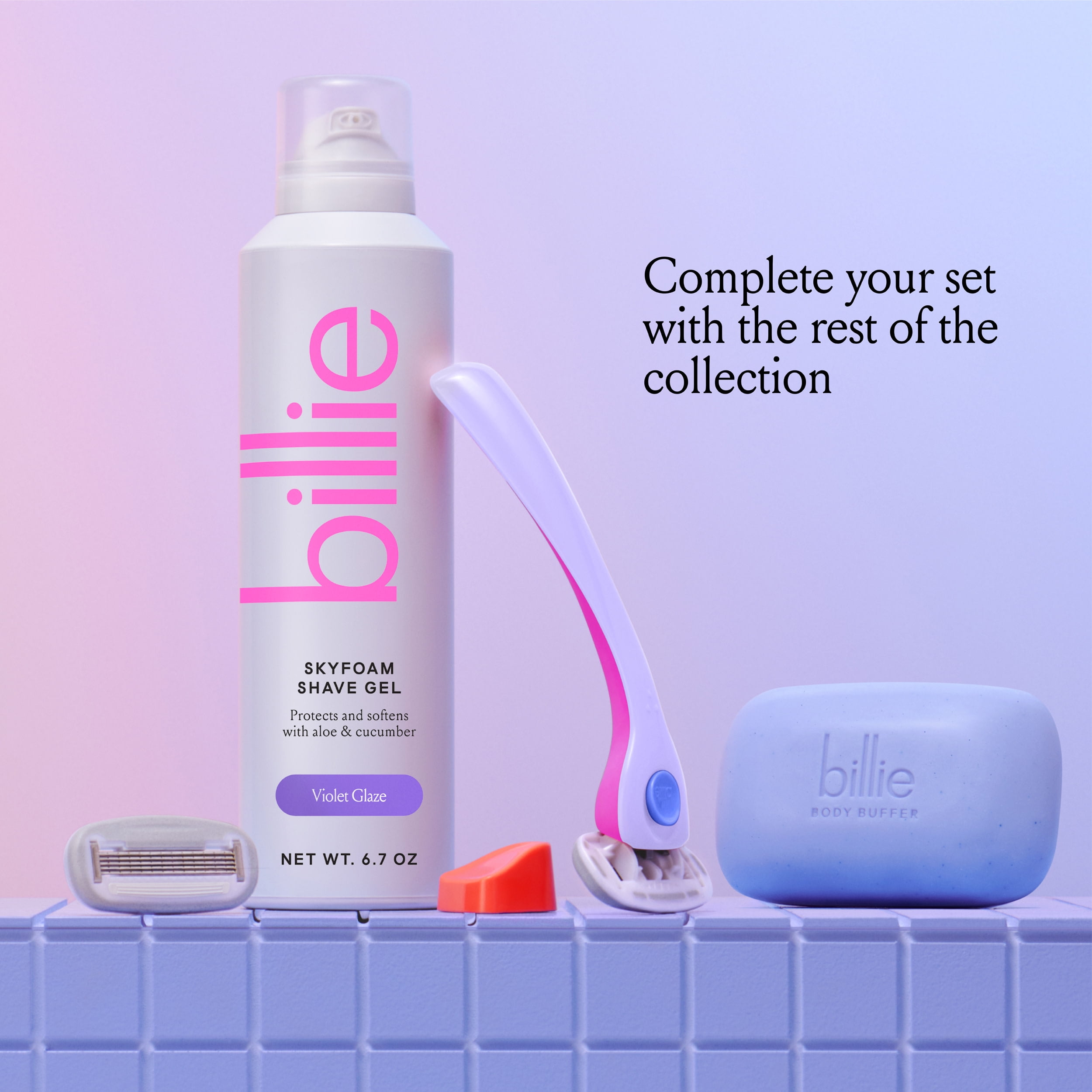 Billie Women’s Razor Kit with Magnetic Holder