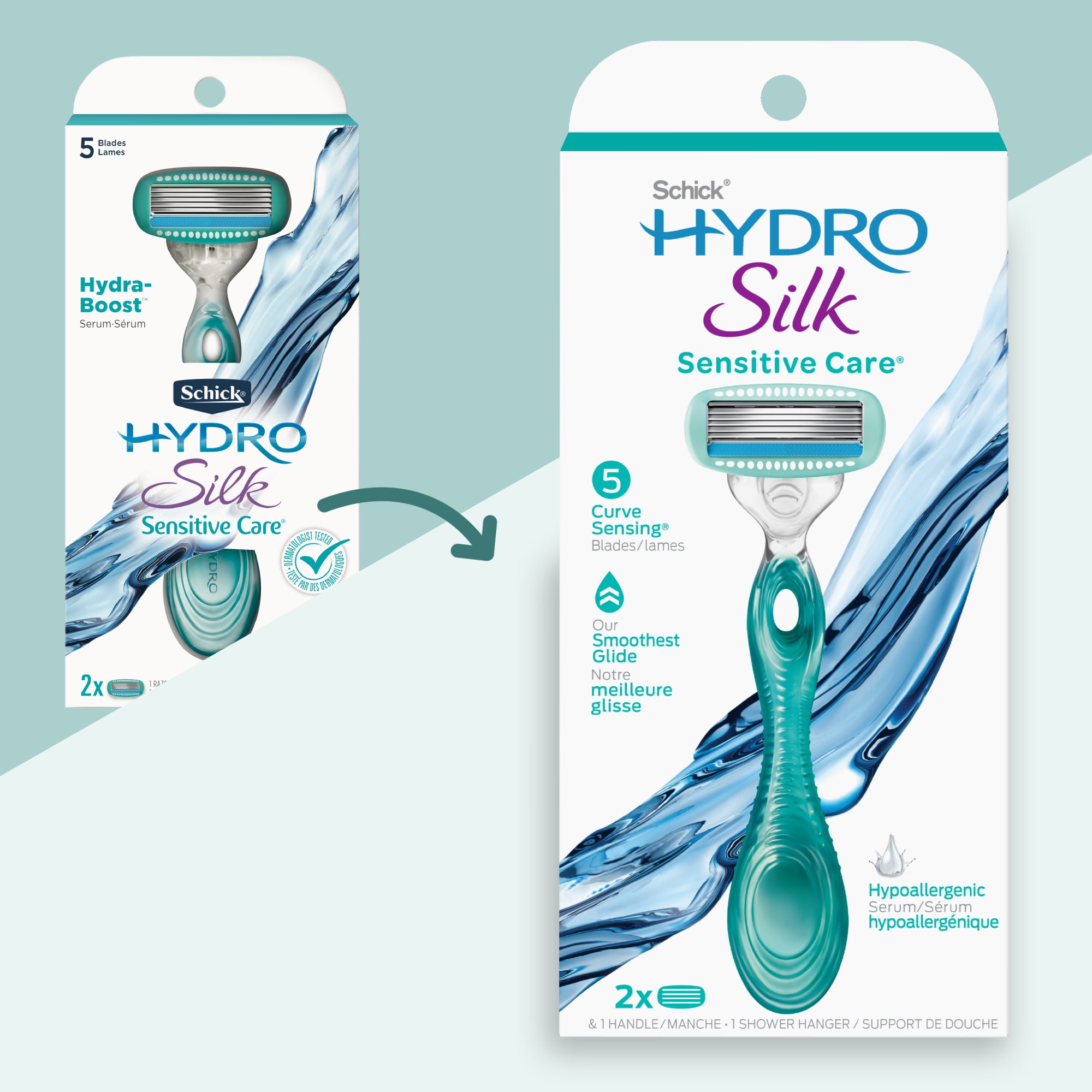 Schick Hydro Silk 5 Women's Razor with Refills