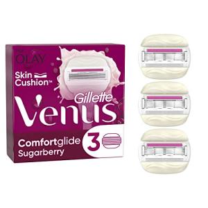 Gillette Venus ComfortGlide Sugarberry Razor Blades, 3-Pack