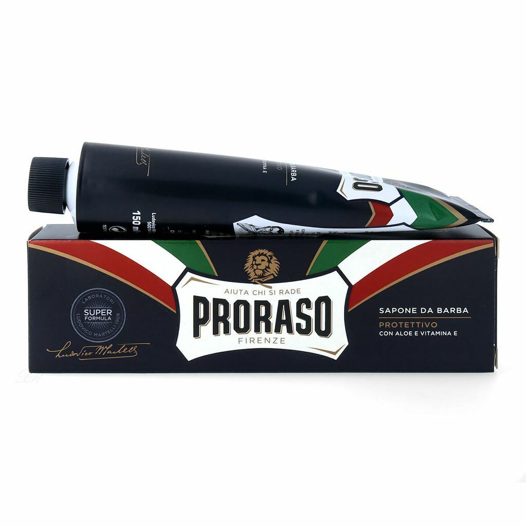 Proraso Blue Shaving Cream with Brush, 5.2 oz