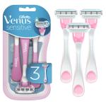 Gillette Venus 3 Sensitive Disposable Razors, 3 Count