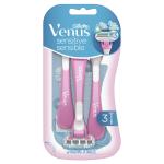 Gillette Venus 3 Sensitive Disposable Razors, 3 Count