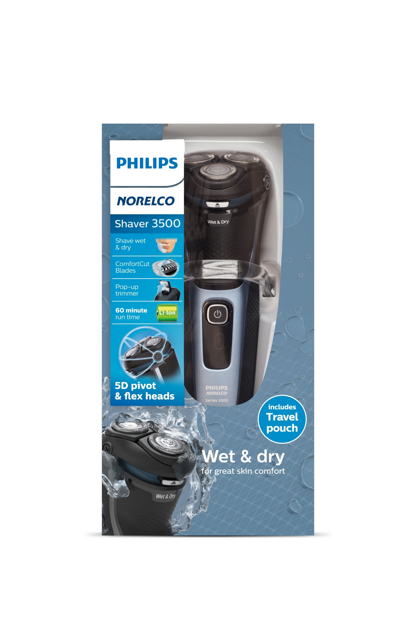 Philips Norelco 3500 Wet & Dry Electric Shaver