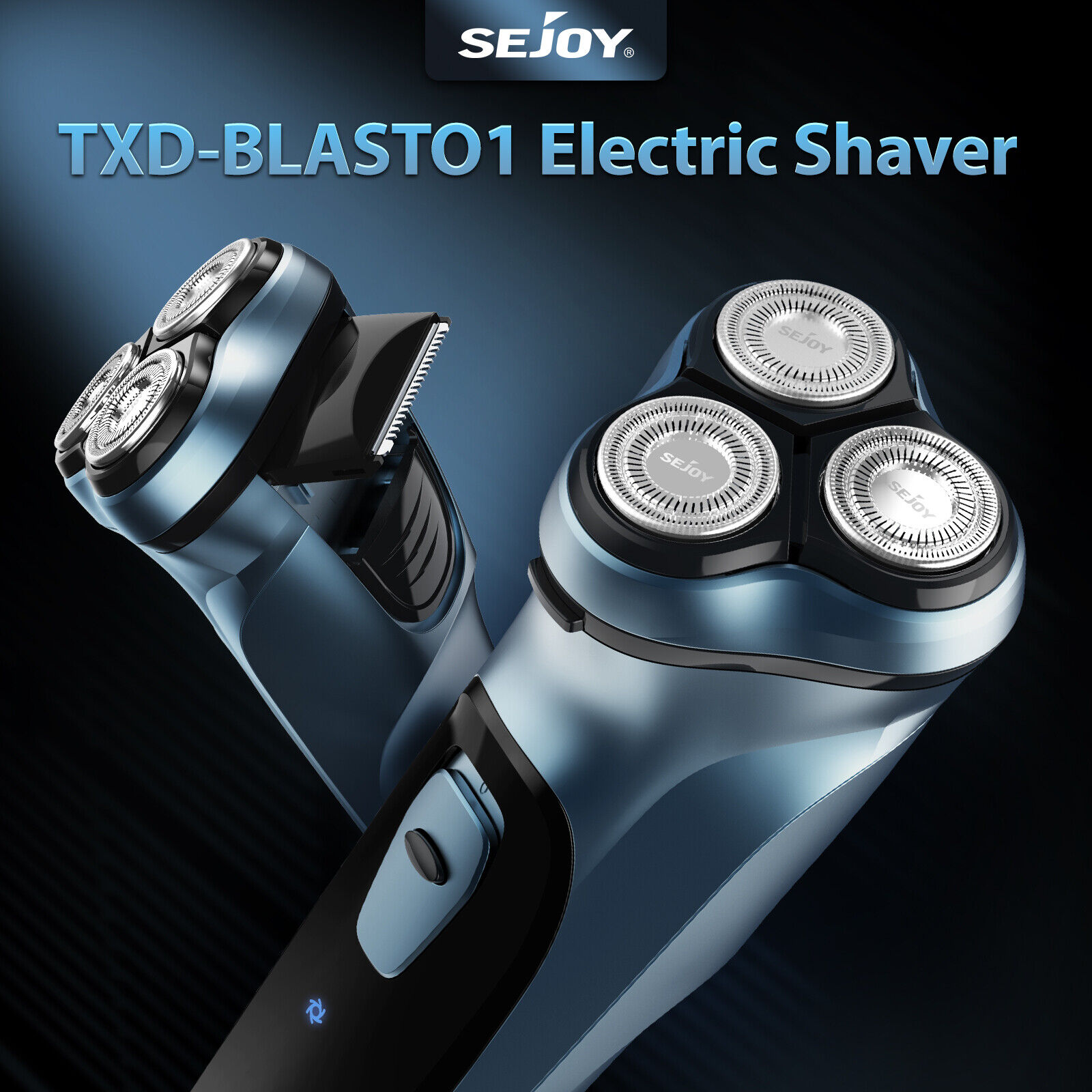 SEJOY Rechargeable Electric Shaver with Sideburn Trimmer