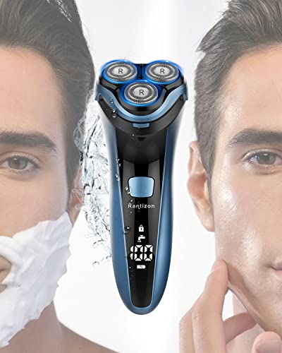 Rantizon Waterproof Rechargeable Men's Electric Razor