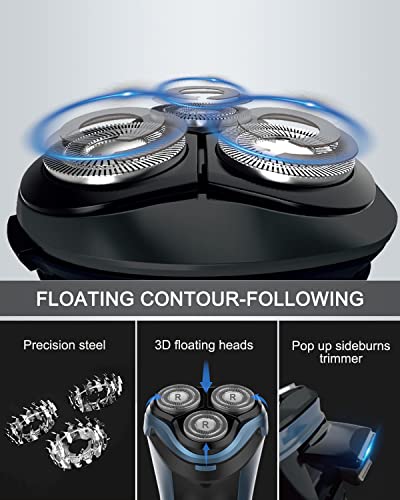 Rantizon Waterproof Rechargeable Men's Electric Razor