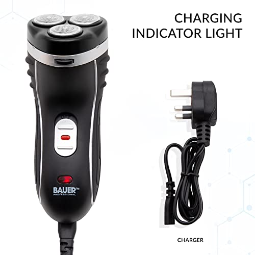 Bauer Men's Rechargeable Cordless Shaver with Trimmer
