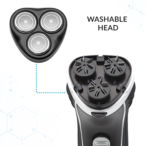 Bauer Men's Rechargeable Cordless Shaver with Trimmer