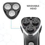 Bauer Men's Rechargeable Cordless Shaver with Trimmer