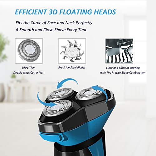 Waterproof Cordless Electric Shaver for Men