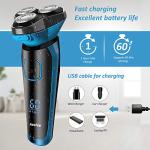 Waterproof Cordless Electric Shaver for Men
