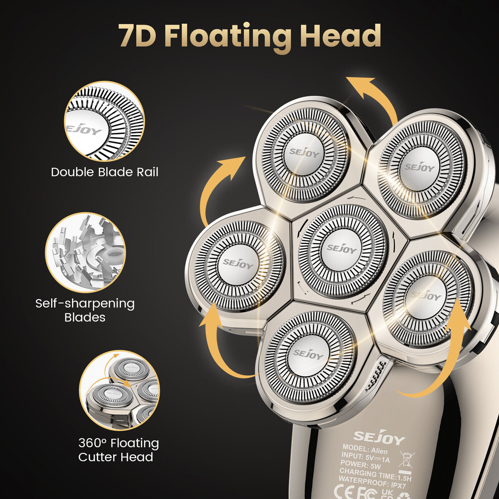 SEJOY 5IN1 Electric Shaver and Trimmer