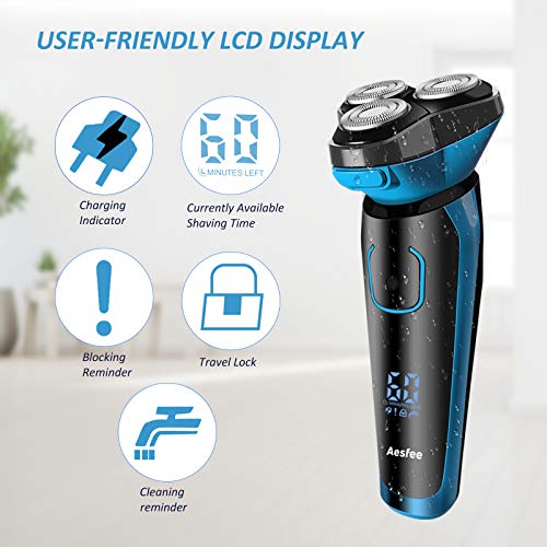 Waterproof Cordless Electric Shaver for Men