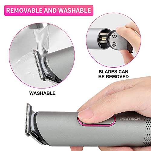 Waterproof Hair Trimmer for Women - Rechargeable