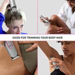 Waterproof Hair Trimmer for Women - Rechargeable