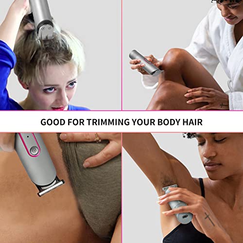 Waterproof Hair Trimmer for Women - Rechargeable