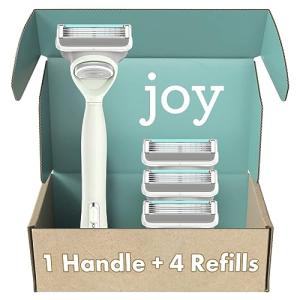 Joy Razors for Women with 4 Blade Refills