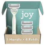 Joy Razors for Women with 4 Blade Refills