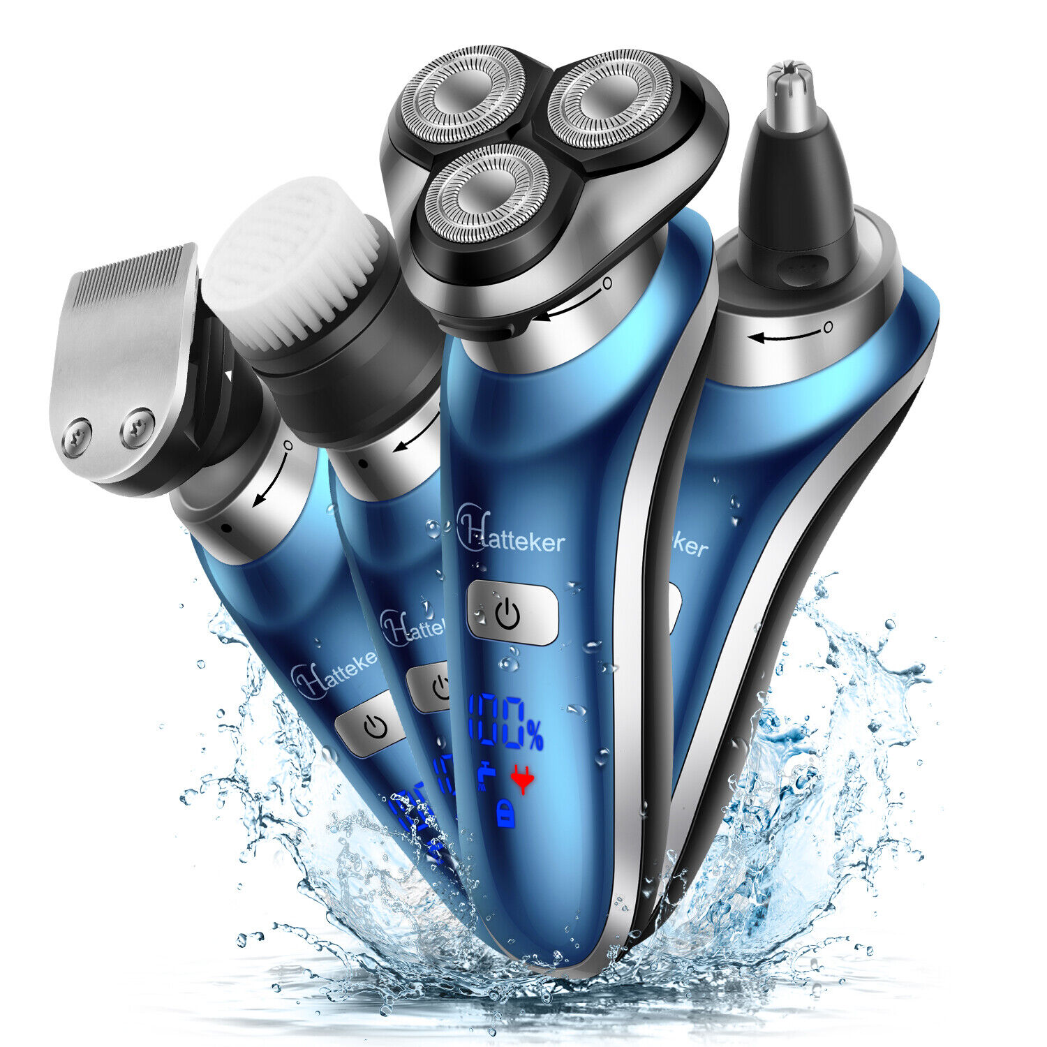 HATTEKER Rechargeable Wet & Dry Electric Razor