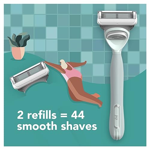 Joy Razors for Women with 4 Blade Refills