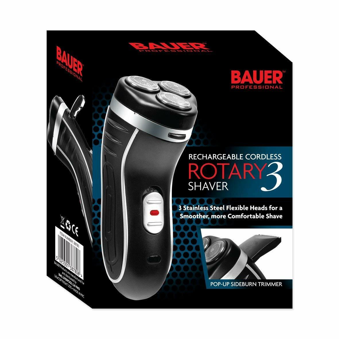 Bauer Rechargeable Cordless 3-Blade Shaver