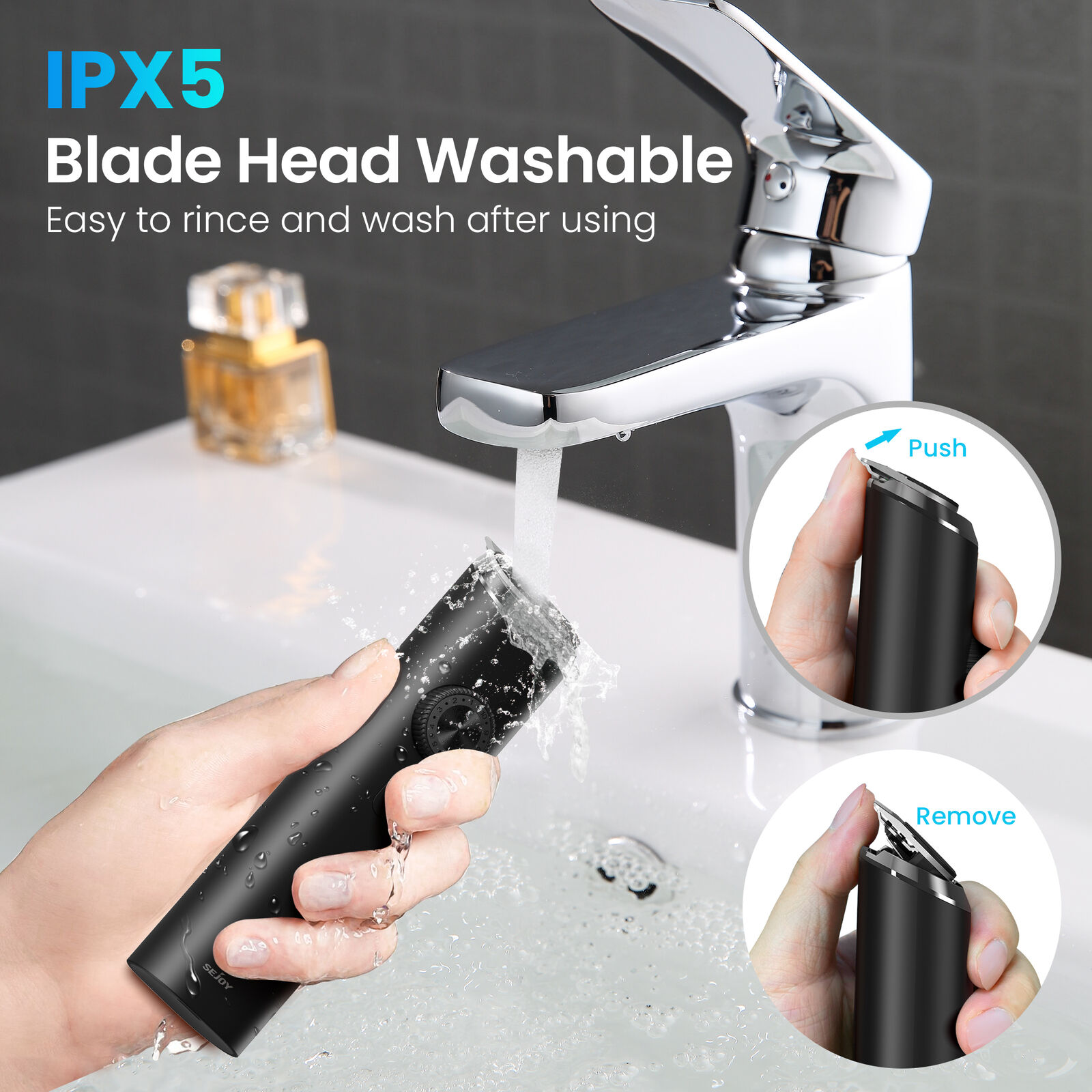 Waterproof Electric Beard Trimmer and Grooming Kit