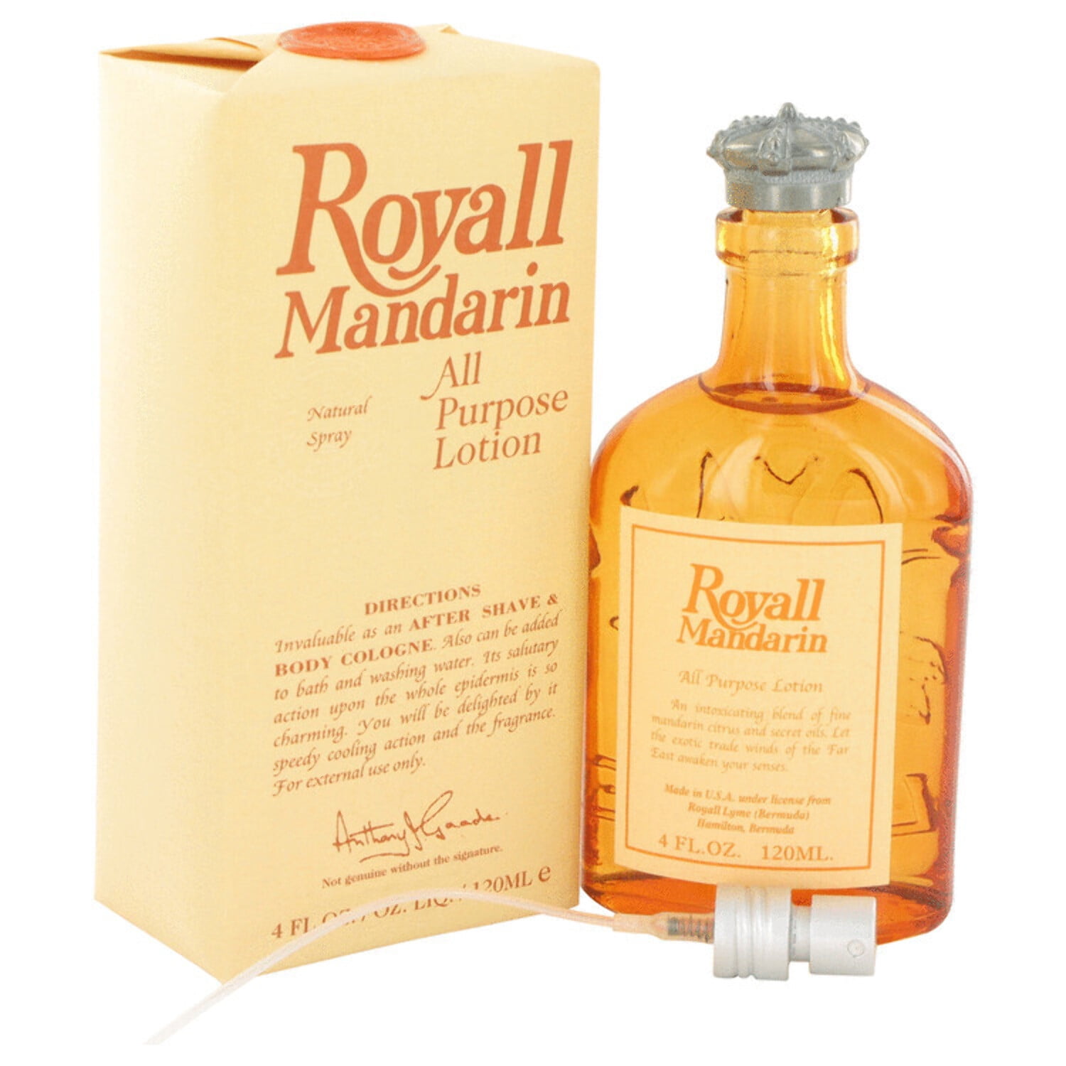 Royall BayRhum Mandarin Orange Aftershave Lotion 4oz