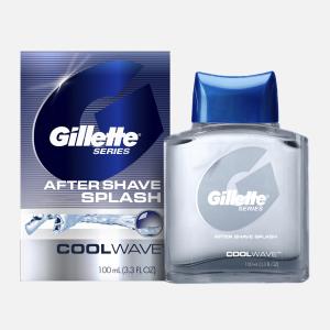 Gillette Cool Wave Aftershave Splash, 3.3 Fl Oz