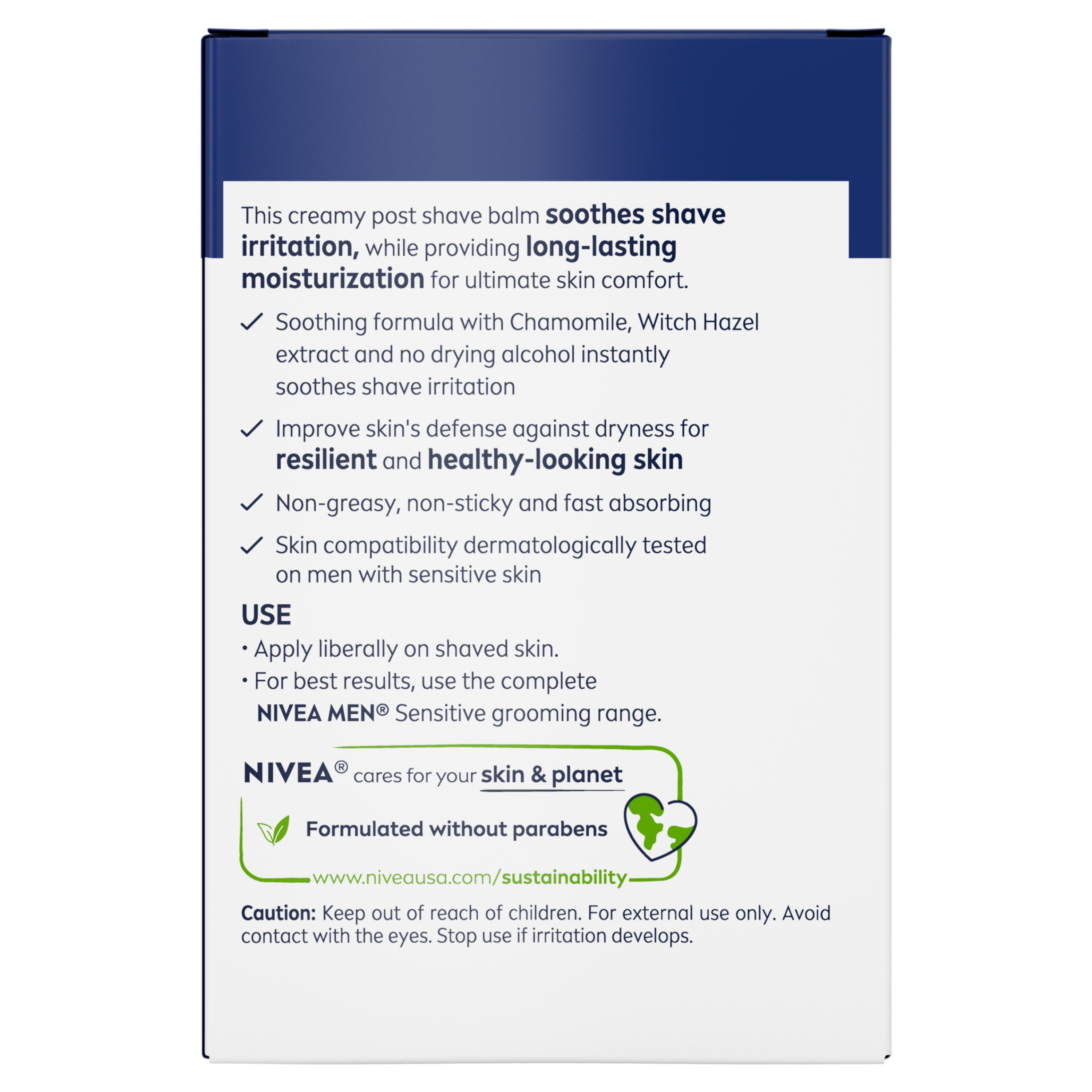 NIVEA Men Sensitive Post Shave Balm, 3.30 oz