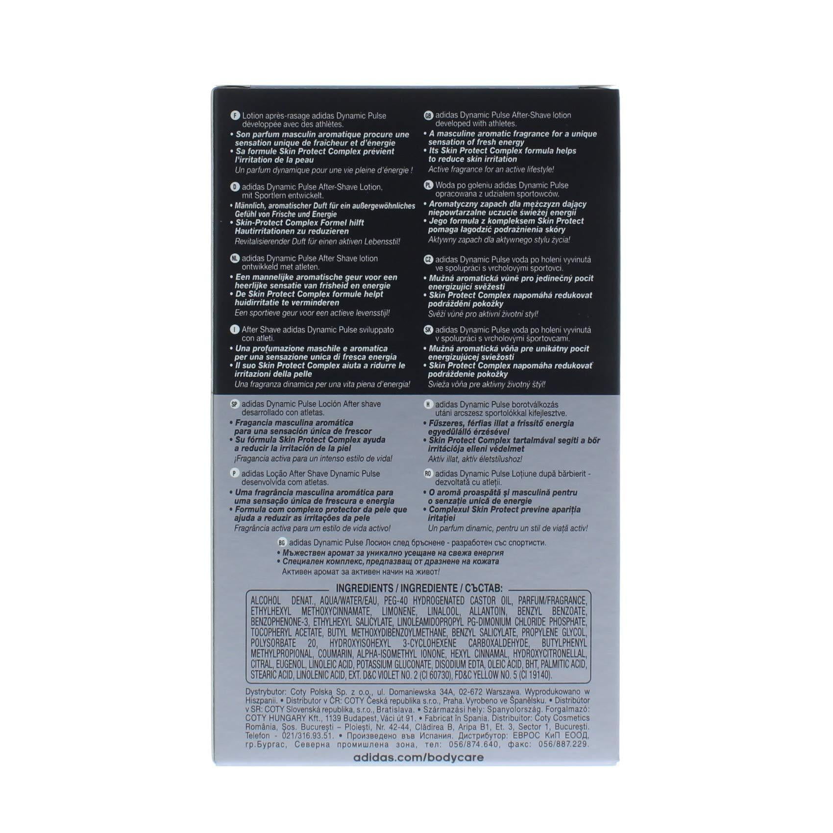 Adidas Dynamic Pulse Men's Aftershave 3.4oz