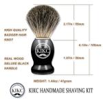 KIKC Handmade Synthetic Hair Shaving Brush