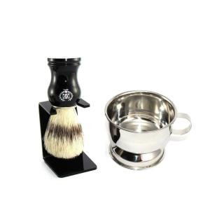 Zeva Boar Bristle Shave Brush and Steel Cup