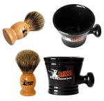 Samurai Premium Badger Shaving Brush and Mug Set
