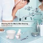 Men's Shaving Kit with Brush Holder and Bowl