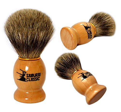 Samurai Premium Badger Shaving Brush and Mug Set