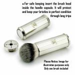 Travel Shaving Brush with Stainless Steel Handle